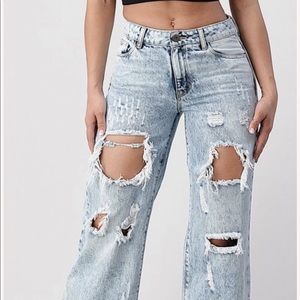 Distressed Flares NWT